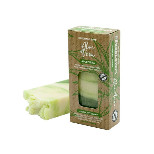 Pastilla de jabón de Aloe Vera Natural 100g