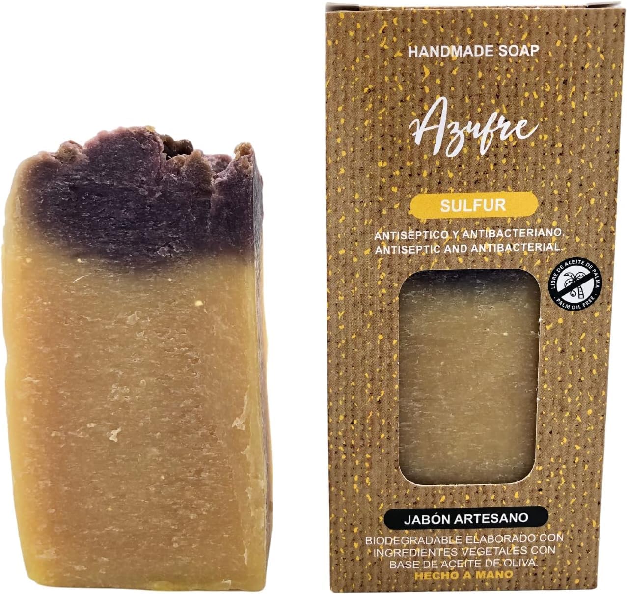 Pastilla de jabón de Azufre 100g