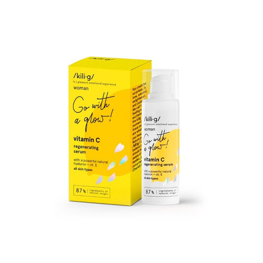 Serum con Vitamina C y ácido hialurónico natural 30ml